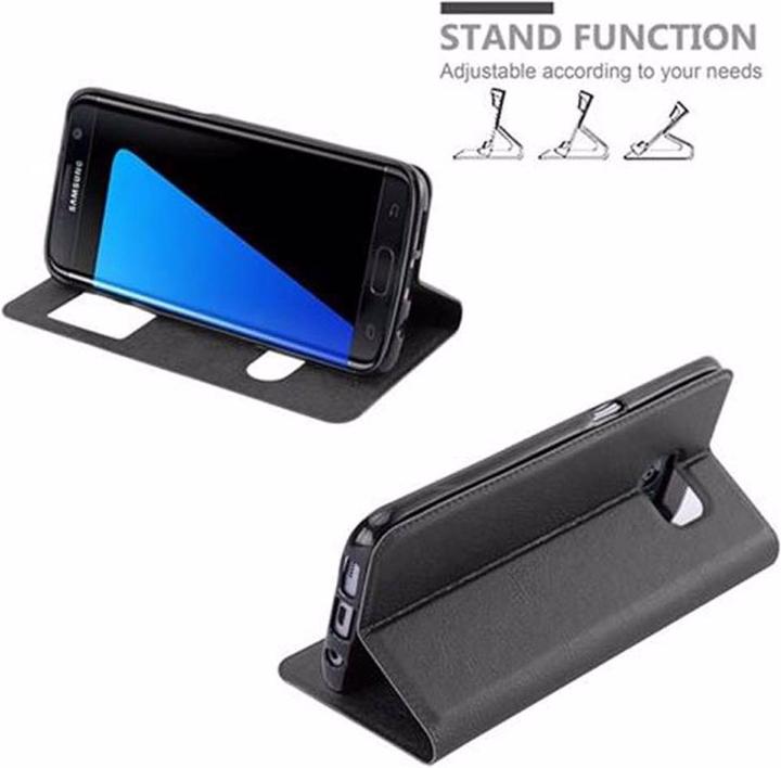 Actual product image Cadorabo Book with View double window cover (Samsung Galaxy S7 Edge)