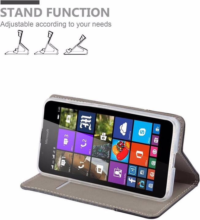Actual product image Cadorabo Book Jeans Optics Cover (Microsoft Lumia 540)