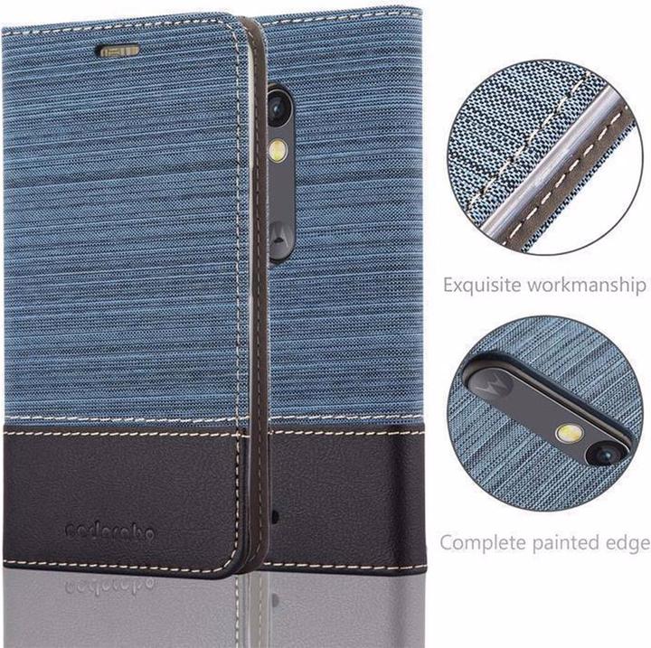 Actual product image Cadorabo Book Jeans Optics Cover (Motorola Moto X Play)