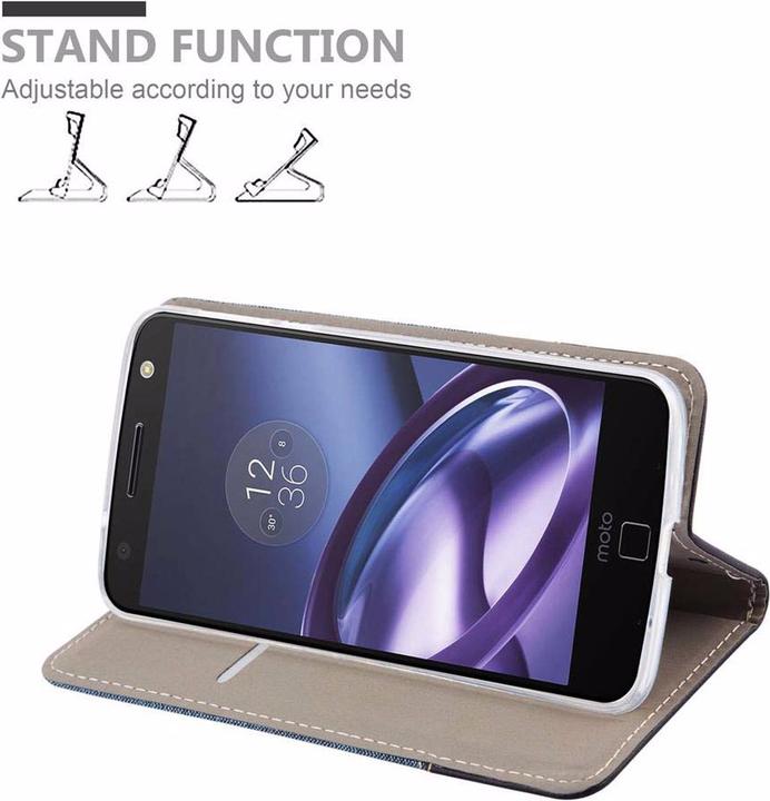 Actual product image Cadorabo Book Jeans Optics Cover (Motorola Moto Z)