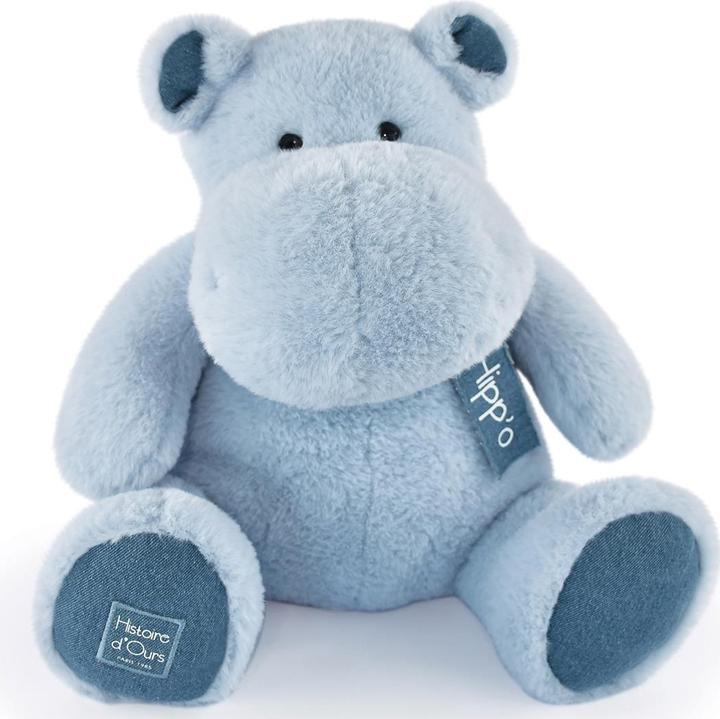 Image du produit Doudou et Compagnie Hippo Bleu jean cm (40 cm)