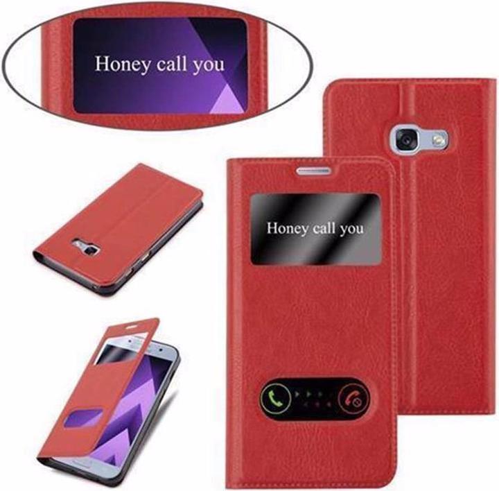 Actual product image Cadorabo Book with View double window cover (Samsung Galaxy A5 (2017))