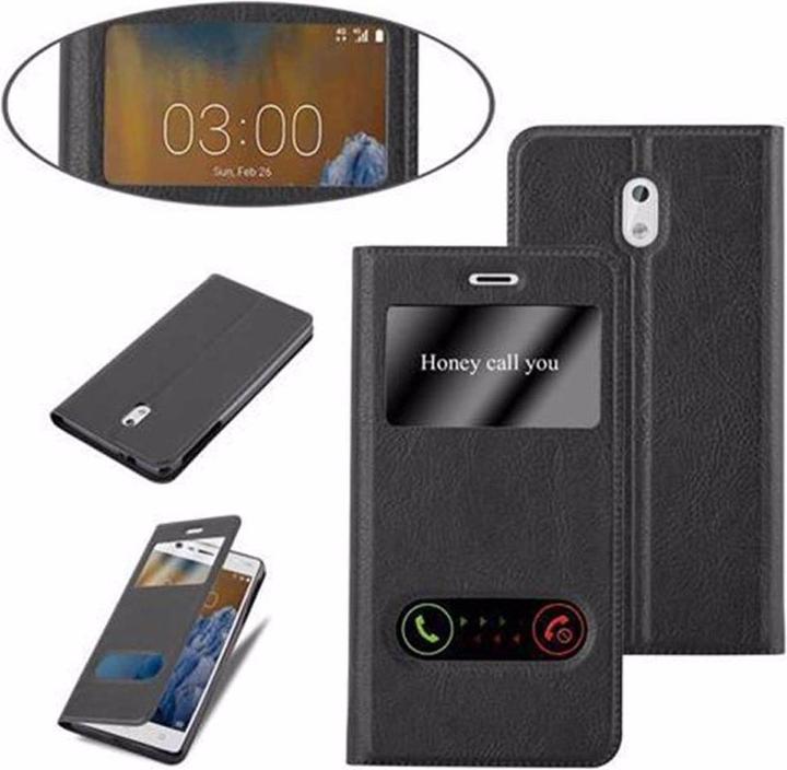 Actual product image Cadorabo Book with View double window cover (OnePlus 3)