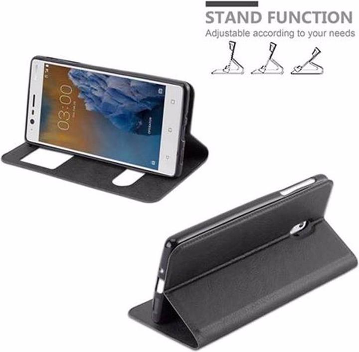 Actual product image Cadorabo Book with View double window cover (OnePlus 3)