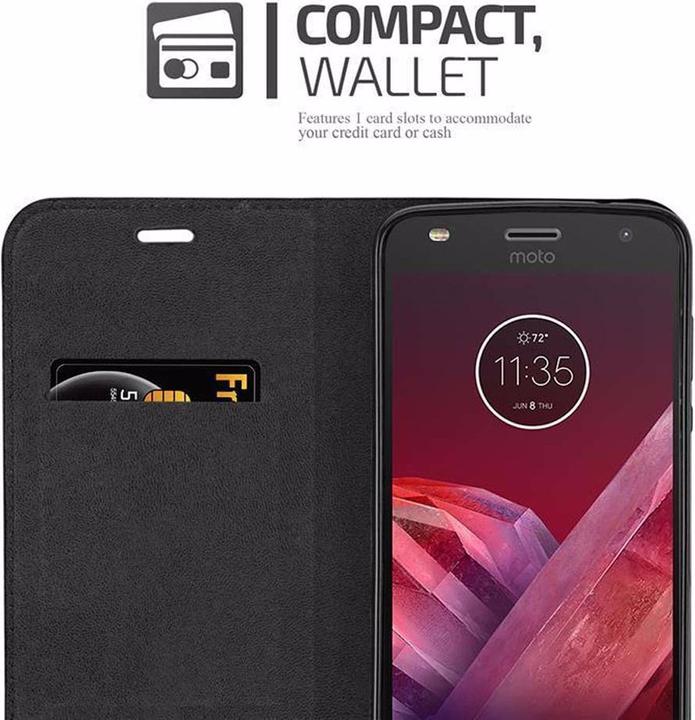 Immagine prodotto Cadorabo Copertina magnetica invisibile del libro (Motorola Moto Z2 Play, Motorola Moto Z2 Force)