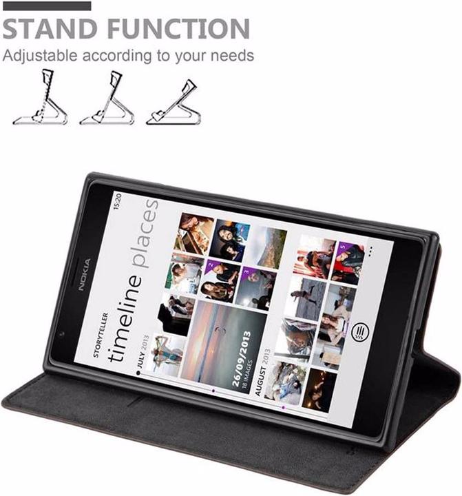 Productafbeelding Cadorabo Boek Onzichtbare Magneethoes (Nokia Lumia 1520)