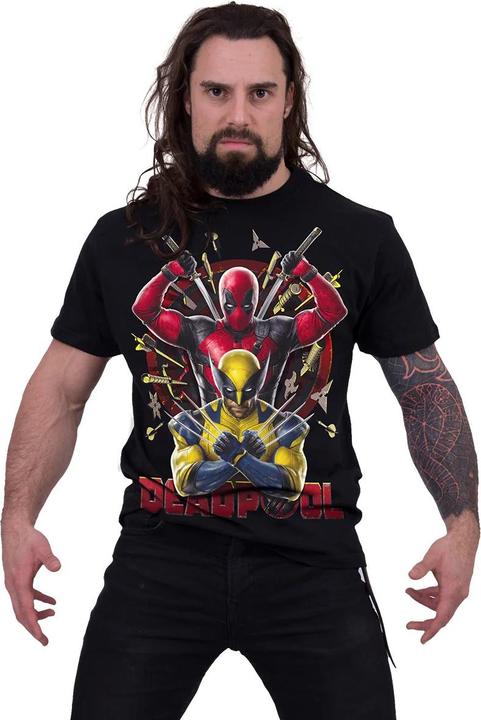 Actual product image Deadpool & Wolverine Unisex Adult Bullseye T-Shirt (XL)