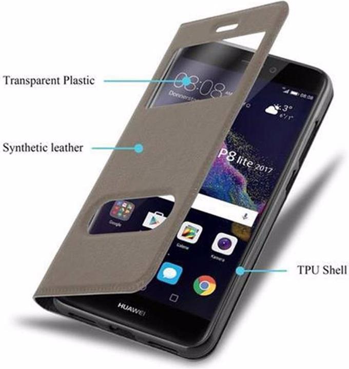 Productafbeelding Cadorabo Boek met Uitzicht Dubbele Raambedekking (Huawei P8 Lite (2017))