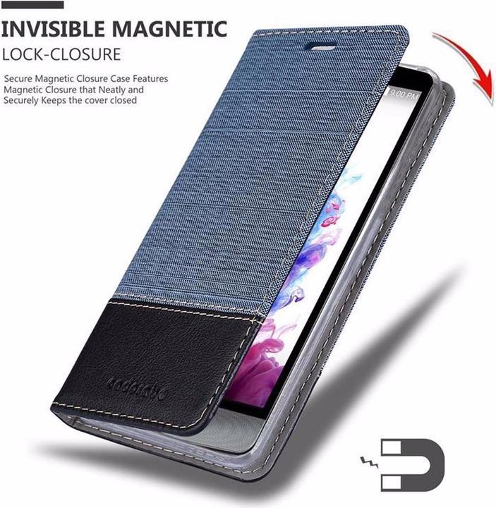 Produktbild Cadorabo Book Jeans Optik Cover (LG Stylus 3)