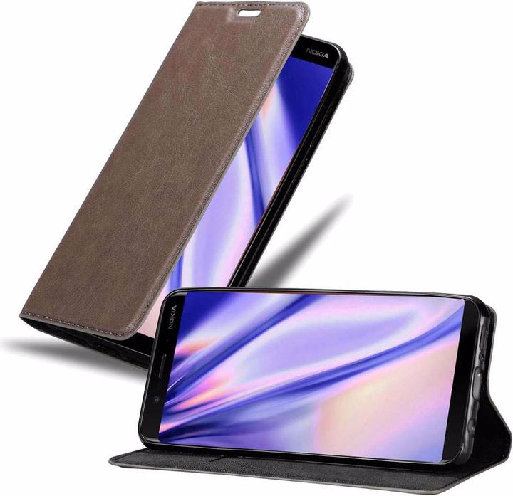 Actual product image Cadorabo Book Invisible Magnet Cover (Nokia 8 Sirocco)