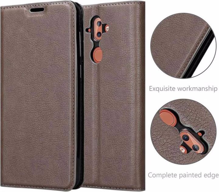 Actual product image Cadorabo Book Invisible Magnet Cover (Nokia 8 Sirocco)