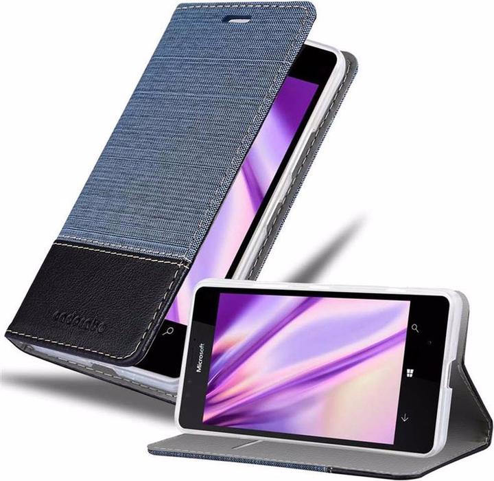 Produktbild Cadorabo Book Jeans Optik Cover (Microsoft Lumia 950)