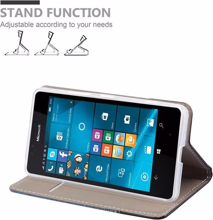 Produktbild Cadorabo Book Jeans Optik Cover (Microsoft Lumia 950)