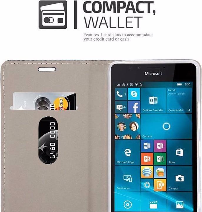 Produktbild Cadorabo Book Jeans Optik Cover (Microsoft Lumia 950)