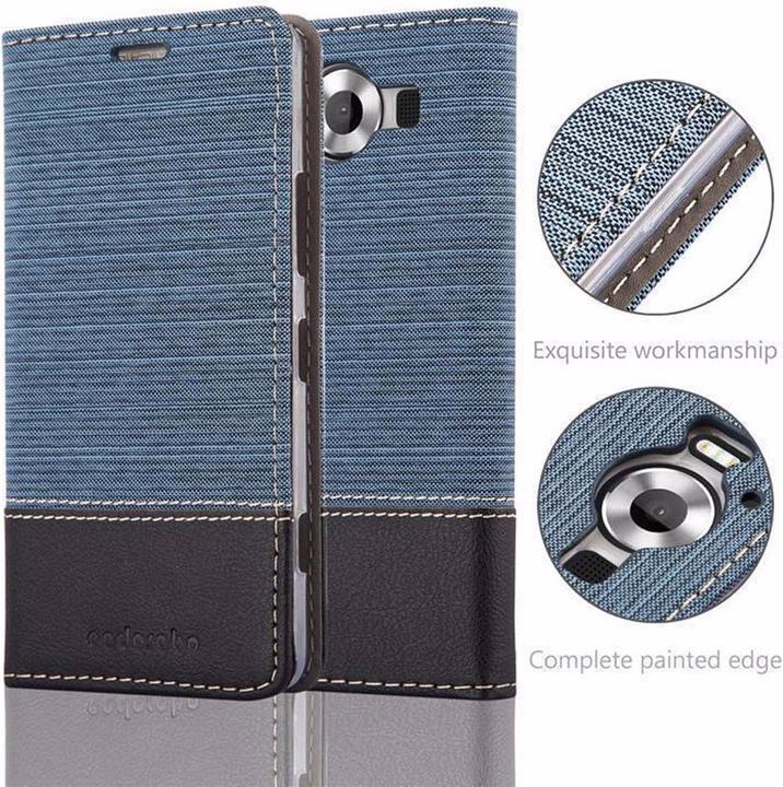 Produktbild Cadorabo Book Jeans Optik Cover (Microsoft Lumia 950)