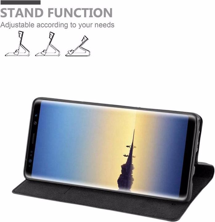 Actual product image Cadorabo Book Invisible Magnet Cover (Samsung Galaxy Note 8)