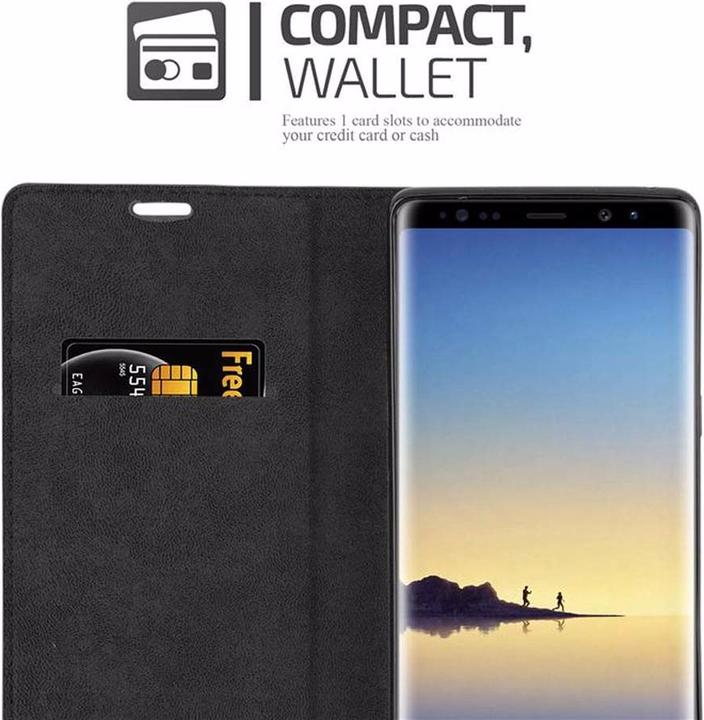 Actual product image Cadorabo Book Invisible Magnet Cover (Samsung Galaxy Note 8)