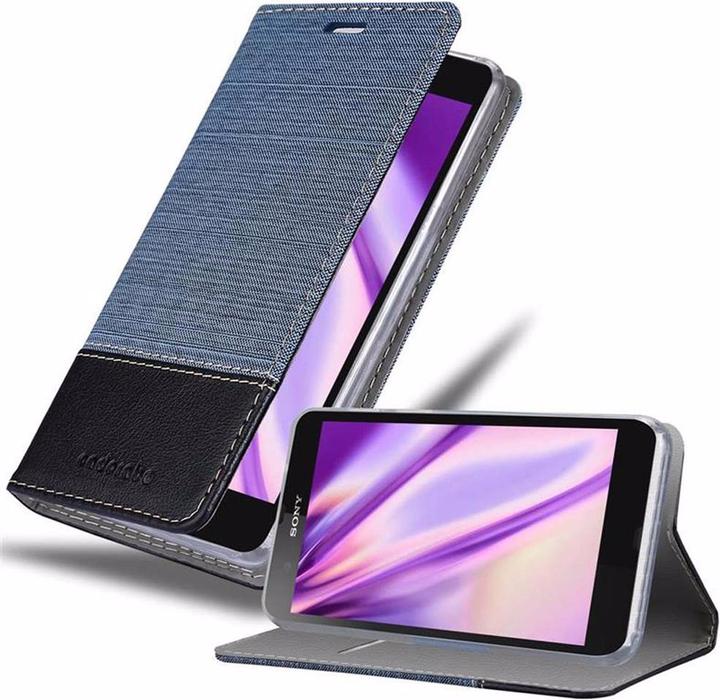 Actual product image Cadorabo Book Jeans Optics Cover (Sony Xperia Z)