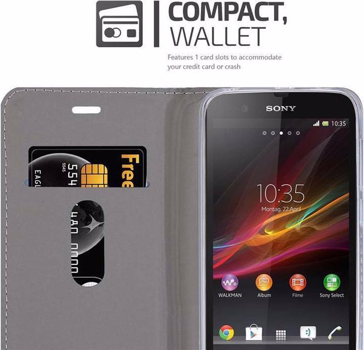 Actual product image Cadorabo Book Jeans Optics Cover (Sony Xperia Z)
