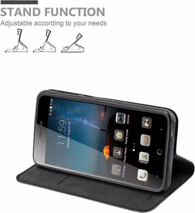 Productafbeelding Cadorabo Boek Onzichtbare Magneethoes (ZTE Blade A612)