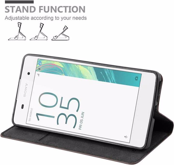Productafbeelding Cadorabo Boek Onzichtbare Magneethoes (Sony Xperia E5)