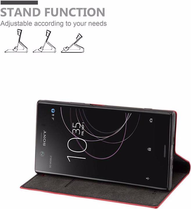 Actual product image Cadorabo Book Invisible Magnet Cover (Sony Xperia XZ1)