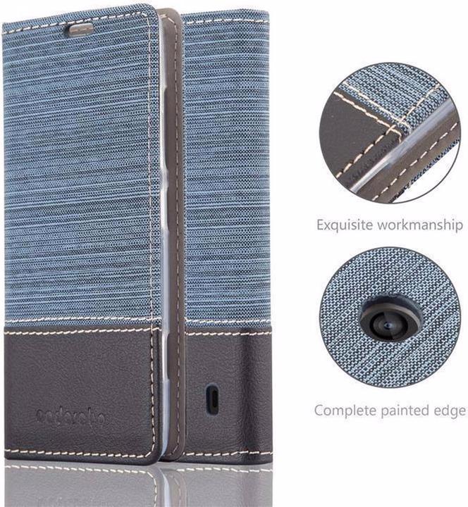 Produktbild Cadorabo Book Jeans Optik Cover (Nokia Lumia 520)