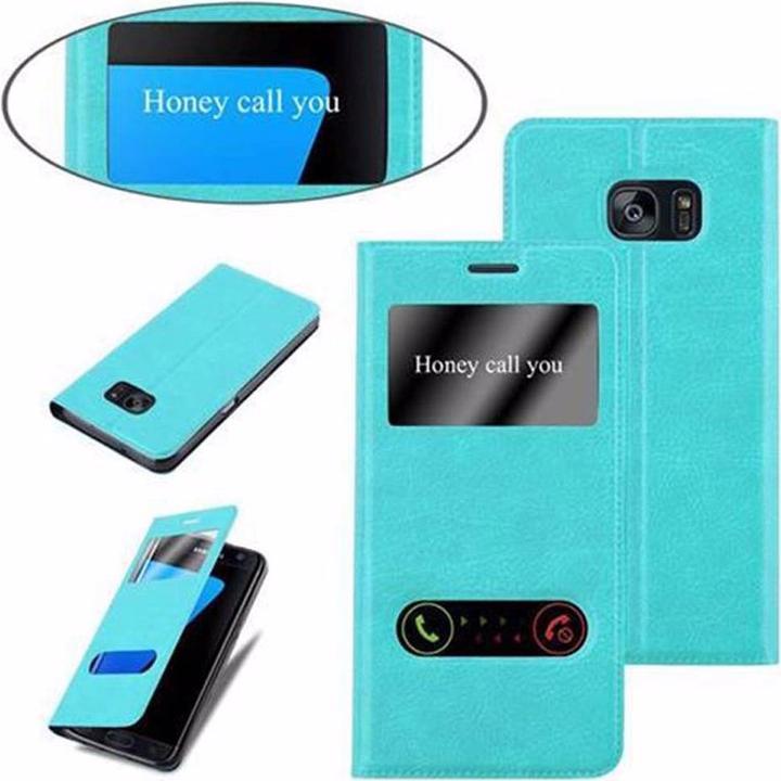 Produktbild Cadorabo Book mit View Doppelfenster Cover (Samsung Galaxy S7 Edge)