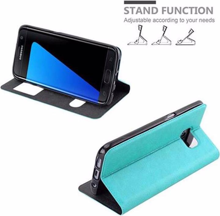 Produktbild Cadorabo Book mit View Doppelfenster Cover (Samsung Galaxy S7 Edge)