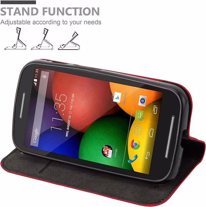 Productafbeelding Cadorabo Boek Onzichtbare Magneethoes (Motorola Moto E)