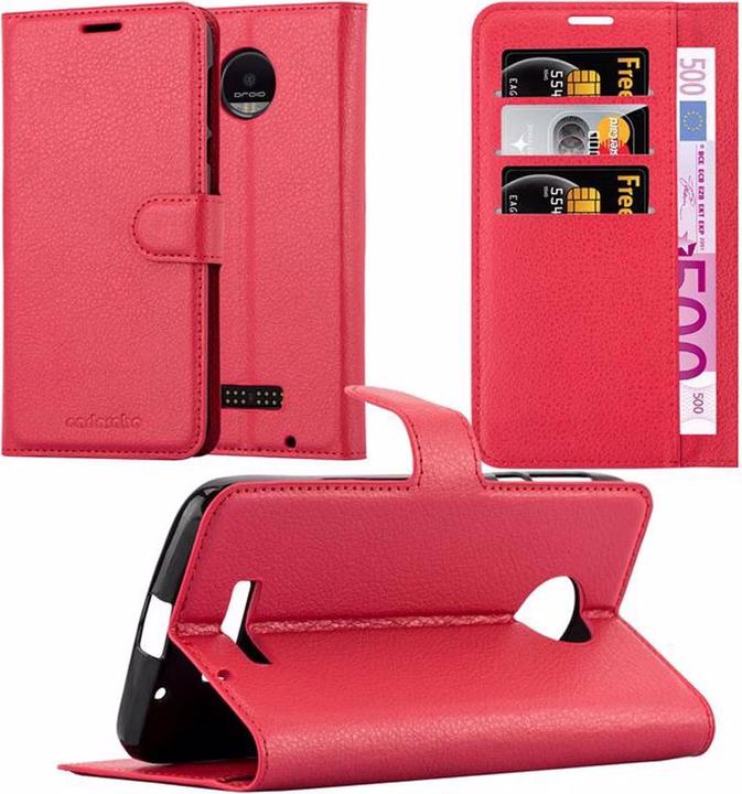 Actual product image Cadorabo Book with stand function cover (Motorola Moto Z Force)