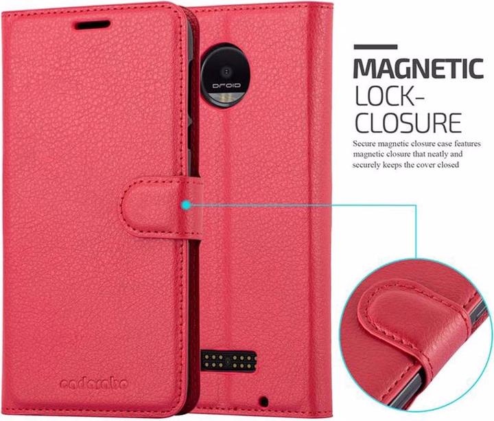 Actual product image Cadorabo Book with stand function cover (Motorola Moto Z Force)