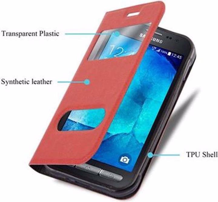 Produktbild Cadorabo Book mit View Doppelfenster Cover (Samsung Galaxy Xcover 3)