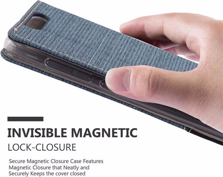 Image du produit Cadorabo Couverture look jeans Book (ZTE Blade V8)