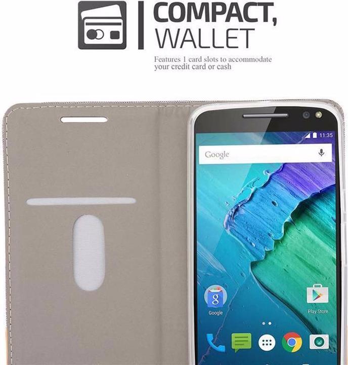Productafbeelding Cadorabo Boek Jeans Optiek Cover (Motorola Moto X Stijl)