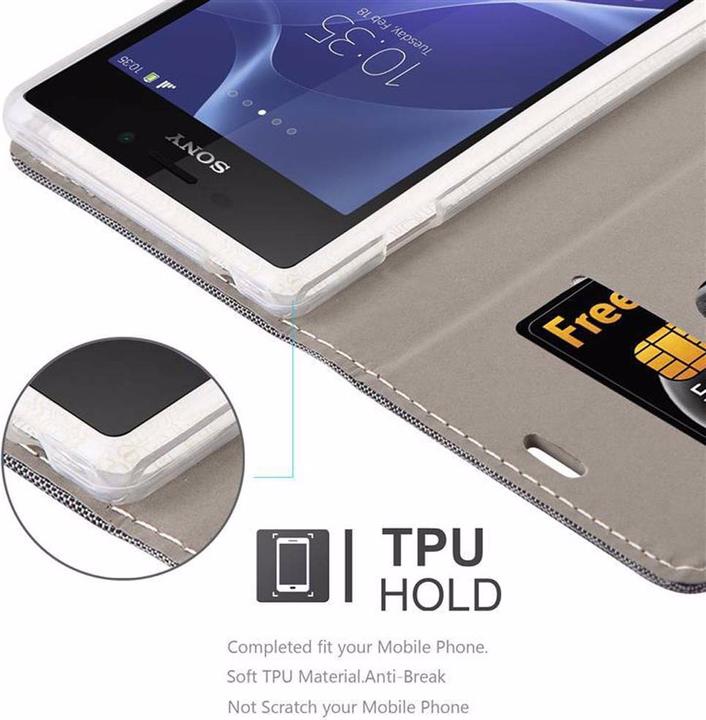 Productafbeelding Cadorabo Boek Jeans Optiek Cover (Xperia M2, Xperia M2 Aqua)