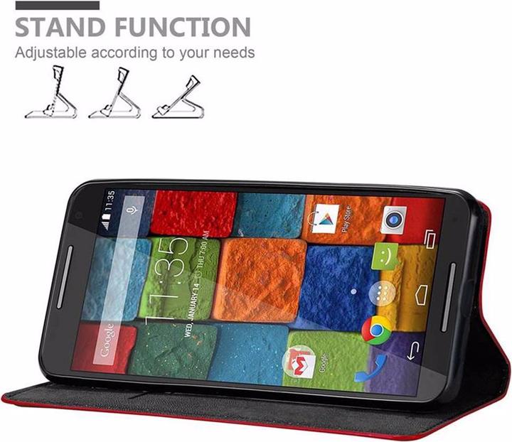 Productafbeelding Cadorabo Boek Onzichtbare Magneethoes (Motorola Moto X2)
