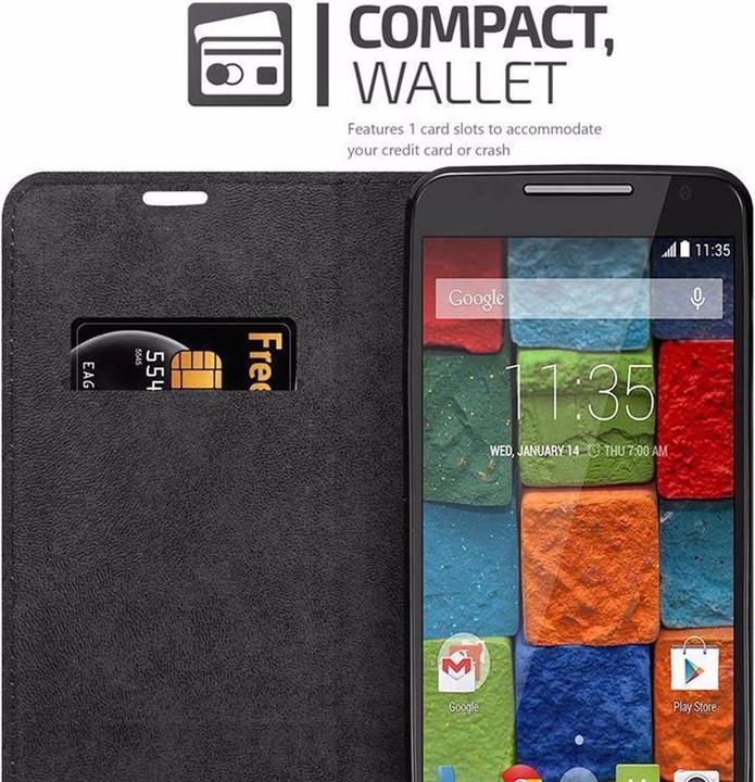 Productafbeelding Cadorabo Boek Onzichtbare Magneethoes (Motorola Moto X2)