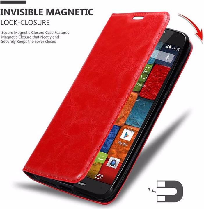 Productafbeelding Cadorabo Boek Onzichtbare Magneethoes (Motorola Moto X2)