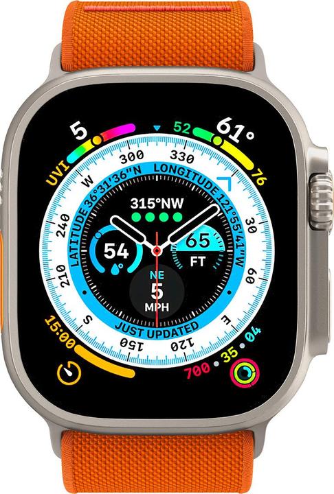 Produktbild Spigen Fit Lite Band für Apple Watch Series 42, 44, 45, 49 mm - orange (42 mm, 44 mm, 45 mm, 49 mm, Nylon, Fabric, Stainless Steel, Apple Watch Series 7, Apple Watch Series 8, Apple Watch Ultra)