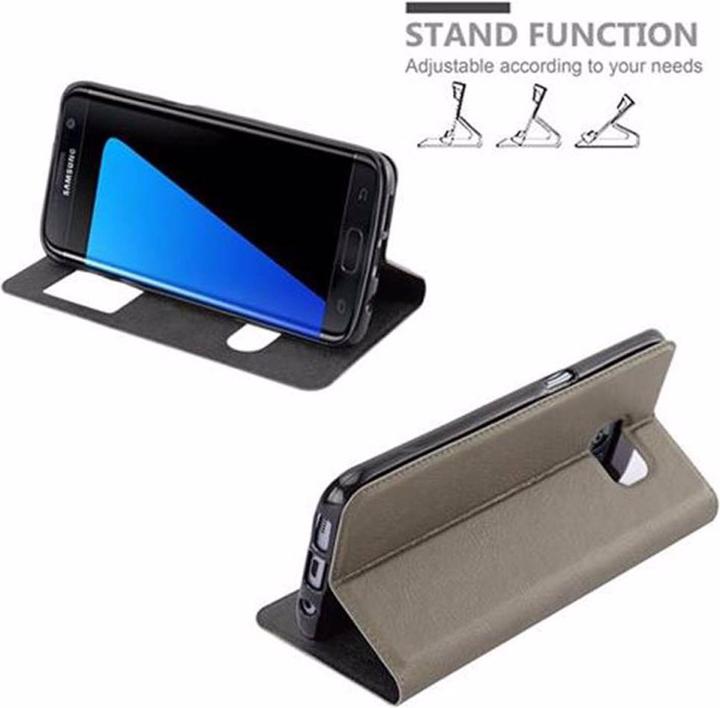 Actual product image Cadorabo Book with View double window cover (Samsung Galaxy S7 Edge)