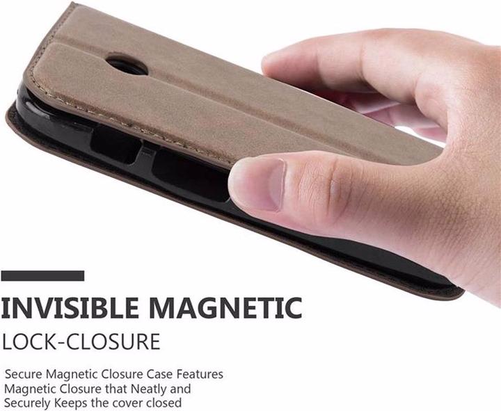 Productafbeelding Cadorabo Boek Onzichtbare Magneethoes (Motorola Moto E)