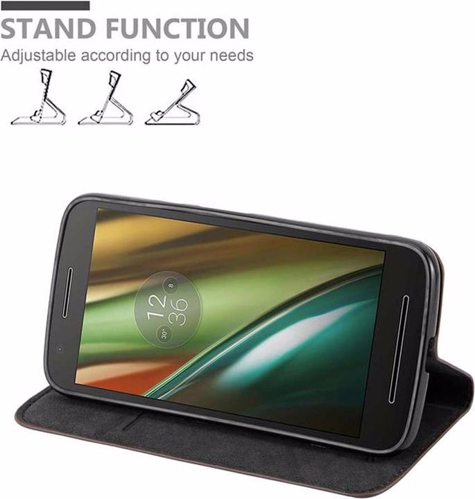 Actual product image Cadorabo Book Invisible Magnet Cover (Motorola Moto E3)