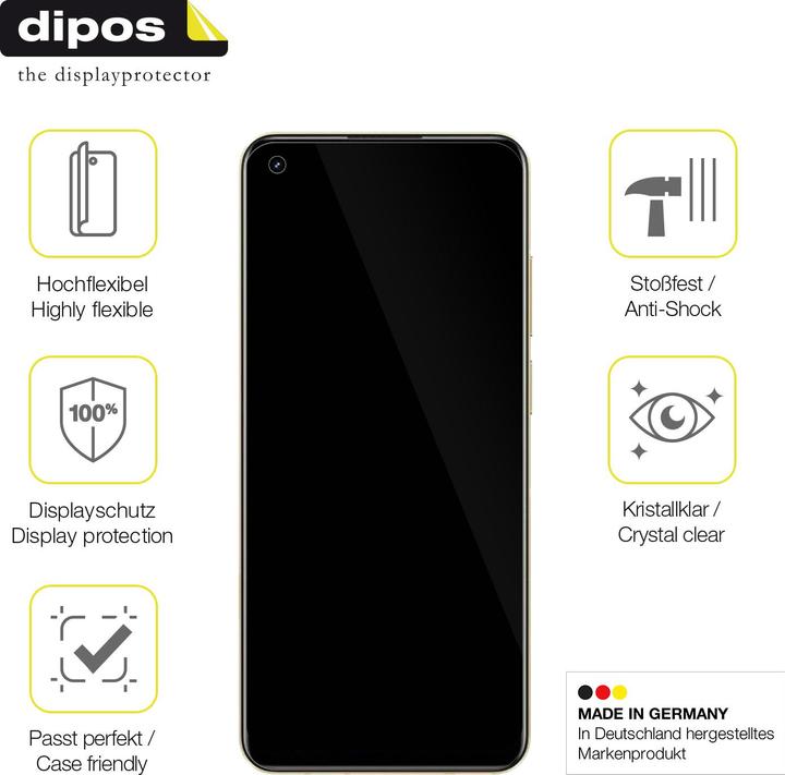 Produktbild Dipos Displayschutzfolie Full-Cover 3D (2 Stück, Realme 11)