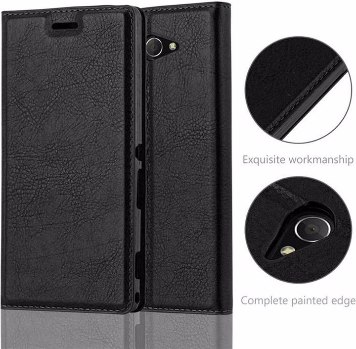 Actual product image Cadorabo Book Invisible Magnet Cover (Sony Xperia M2 Aqua)