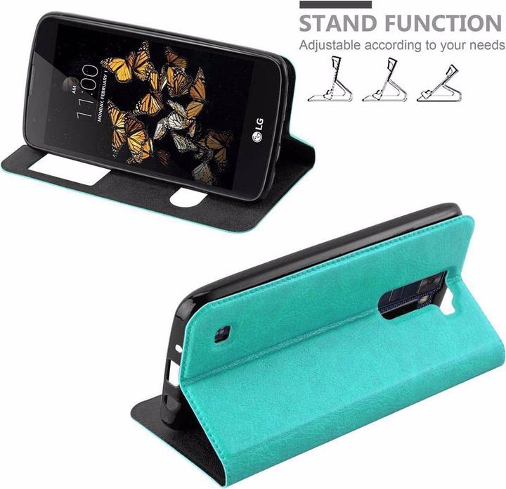 Produktbild Cadorabo Book mit View Doppelfenster Cover (LG K8)