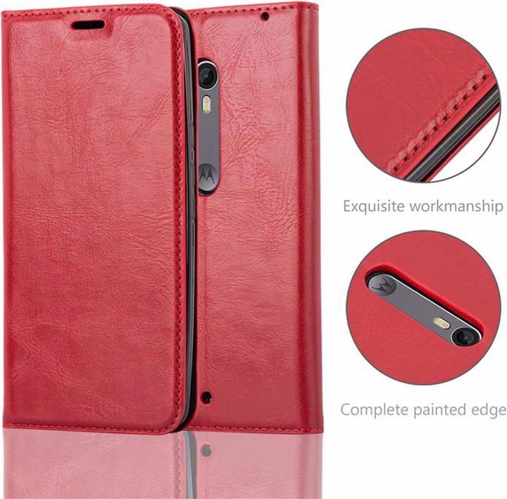 Productafbeelding Cadorabo Boek Onzichtbare Magneethoes (Motorola Moto X Stijl)