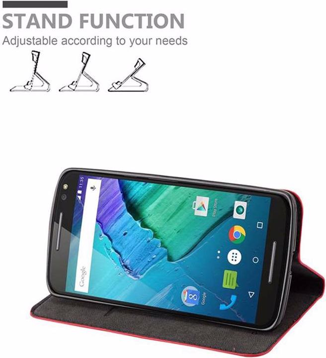 Productafbeelding Cadorabo Boek Onzichtbare Magneethoes (Motorola Moto X Stijl)