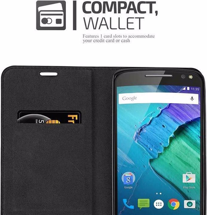 Productafbeelding Cadorabo Boek Onzichtbare Magneethoes (Motorola Moto X Stijl)