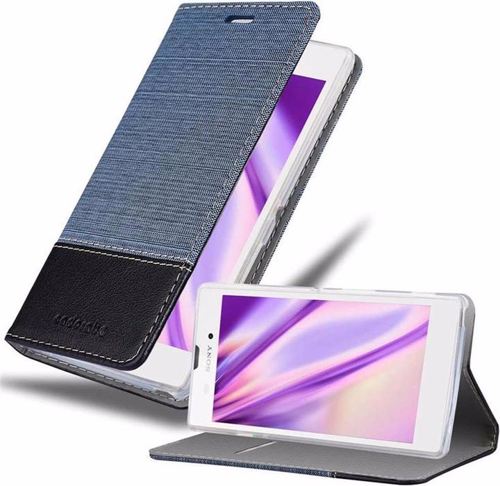 Actual product image Cadorabo Book Jeans Optics Cover (Sony Xperia T2 Ultra)